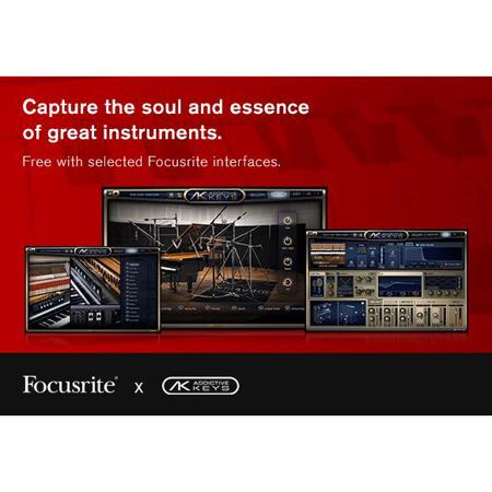 Focusrite Scarlett 2i2 2-Input/2-Output USB Audio Interface W/Samson MTR101 Mic