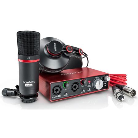 Focusrite Scarlett Studio 2i2 - Complete Recording Package for Musicians