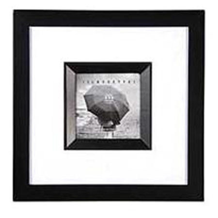 MCS TT Wall Silhouettes, 8.5x10.5" Wood Frame with One 4x6" Opening, Black