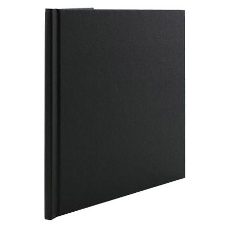 Unibind ProBook, Linen 8X8 Square 9mm, Color: black.