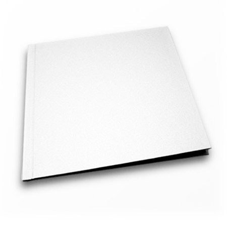 Unibind ProBook , linen 12X12 square 7mm , Color: white .