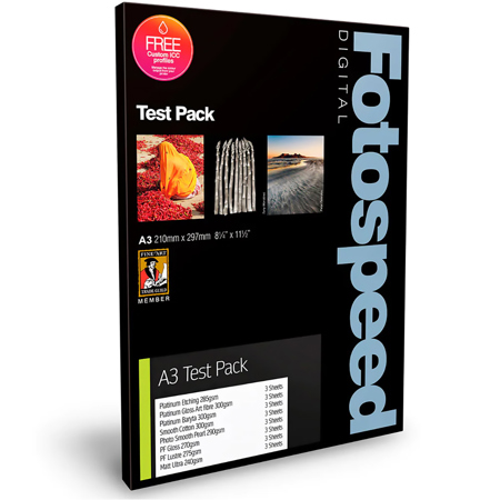 Fotospeed Fine Art & Photo Inkjet Paper Test Pack, 11.7x16.5", 24 Sheets