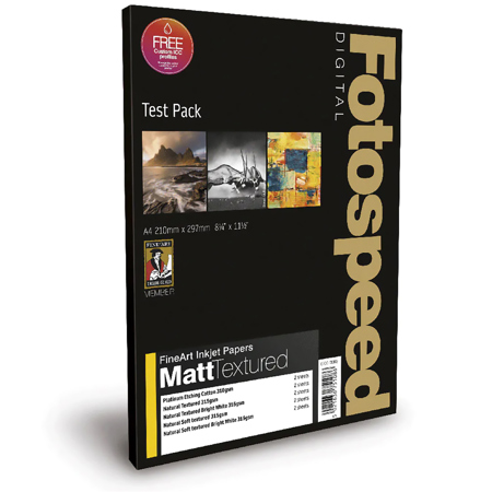 Fotospeed Fine Art Matt Textured Inkjet Paper Test Pack,8.3x11.7",10 Sheets