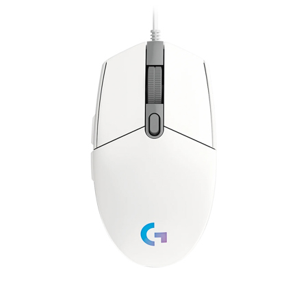 Logitech G Series G203 LIGHTSYNC RGB Wired Gaming Mouse White