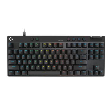 Logitech Pro X TKL RAPID Wired RGB Gaming Keyboard,Magnetic Analog Switches Black