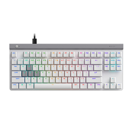 Logitech G515 RAPID TKL Wired RGB Gaming Keyboard, Magnetic Analog Switches White