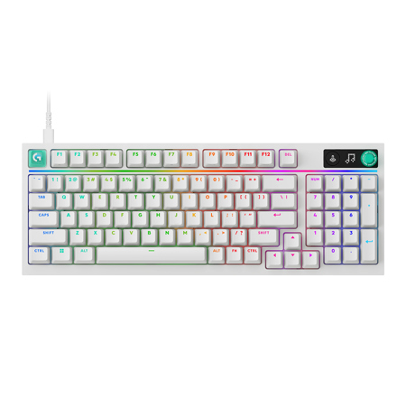 Logitech G3 Series G316 X 98 Wired RGB Mechanical Gaming Keyboard Linear Switches White