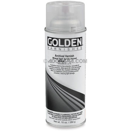 Golden Archival Spray Varnish, Removable Finish, Matte