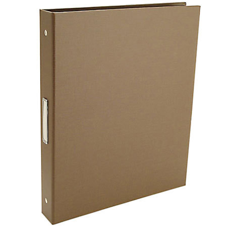 Pina Zangaro Bex 3 Ring Presentation Binder for 8.5" x 11" Pages, 1" Thick, Brown Finish.