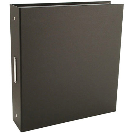 Pina Zangaro Bex 3 Ring Presentation Binder for 8.5" x 11" Pages, 2" Thick, Black Finish.