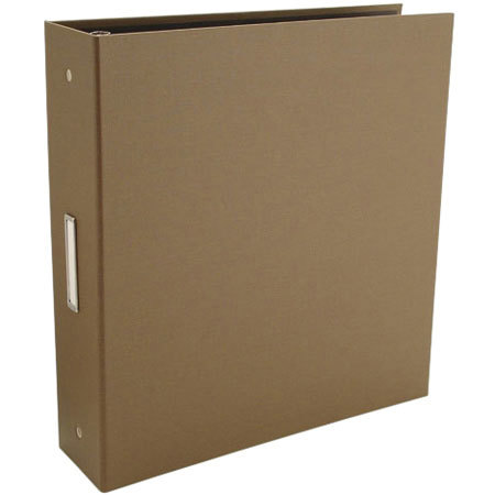 Pina Zangaro Bex 3 Ring Presentation Binder for 8.5" x 11" Pages, 2" Thick, Brown Finish.