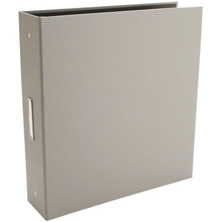 Pina Zangaro Bex 3 Ring Presentation Binder for 8.5" x 11" Pages, 2" Thick, Gray Finish.