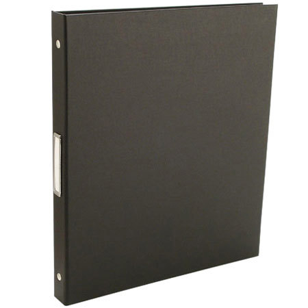 Pina Zangaro Bex 3 Ring Presentation Binder for 8.5" x 11" Pages, 1/2" Thick, Black Finish.