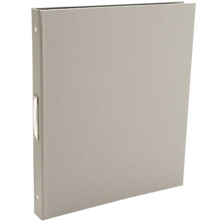 Pina Zangaro Bex 3 Ring Presentation Binder for 8.5" x 11" Pages, 1/2" Thick, Gray Finish.