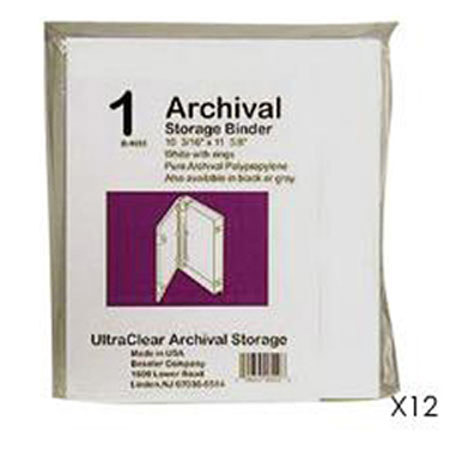 Adorama B9055-12 Archival Plastic Storage Binder Box