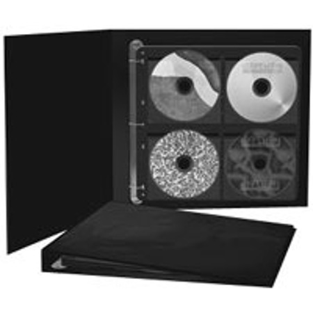 Clear-File Archival Three Ring CD / DVD Storage Binder, 12" x 12" x 1"