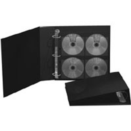 Clear-File Archival Three Ring CD / DVD Storage Binder, 12-1/2" x 12-3/4" x 3"
