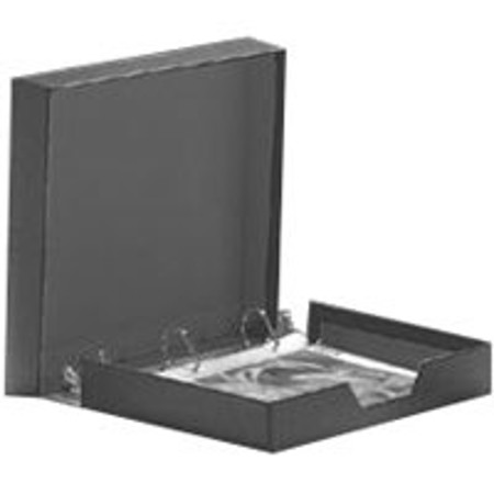 Print File Archival, Three 1-3/4" Ring Binder Box with Black Paper Interior, for Pages up to 10-3/4" x 12-3/4".
