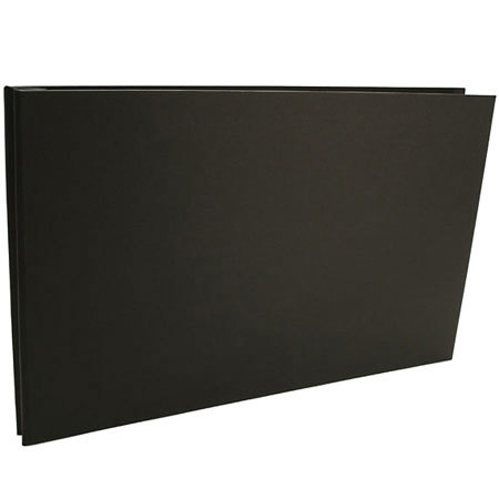 Pina Zangaro Bex 11" x 17" Screwpost Covers, Black Bookbinder's Cloth Finish, Landscape Format.