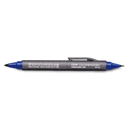 Itoya DH30BU DoubleHeader Permanent Ink Marker, Blue