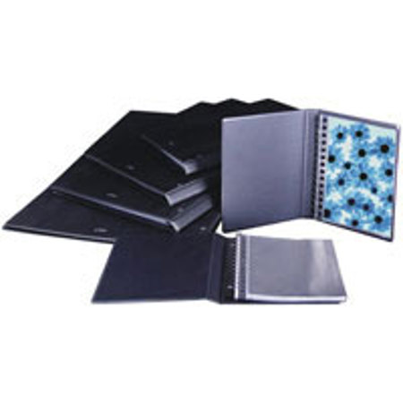 Florence 8.5x11" Master Series Artisan Portfolio Album with Multi-ring Refill System & 10 Pages, Leather Grain Vinyl Covers.