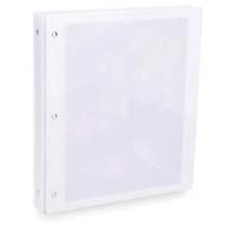 Pina Zangaro Flexx, 1" Three Ring Binder, 8.5x11" x 1", Cloudy White Finish