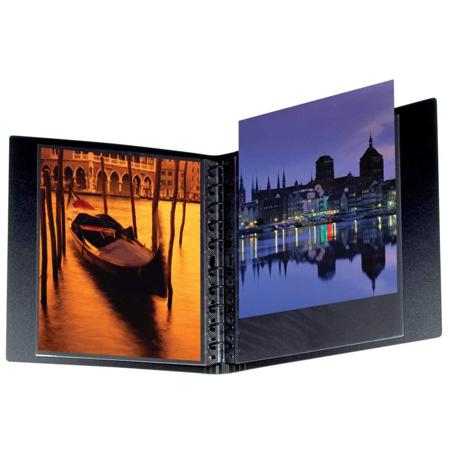 Itoya 17x11" Art Profolio Multi-Ring Refillable Binder, Landscape Format, Black Cover