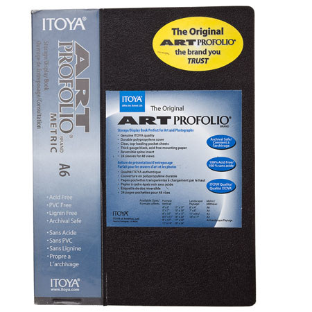 Itoya 4-1/8x5-7/8" Art Profolio Presentation Book, A6 Size