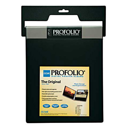 Itoya ID24118 Printer Bound Profolio Album, Black