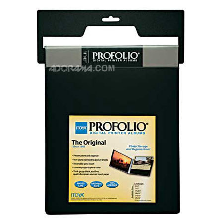 Itoya ID2464 Digital Printer Bound Profolio Album,Black