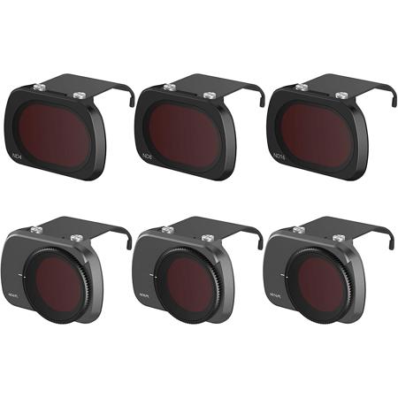 FS Labs Multi Coated Lens Filters Set for DJI Mavic Mini Camera, Includes ND4, ND8, ND16, ND4/CPL, ND8/CPL, ND16/CPL, 6-Pack