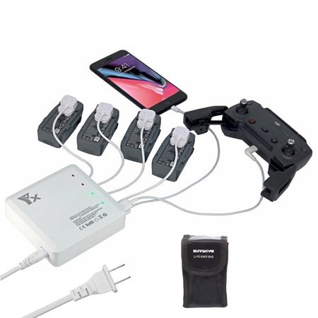 FS Labs 6-In-1 Rapid Parallel Battery Charger for DJI Spark RC Quadcopter