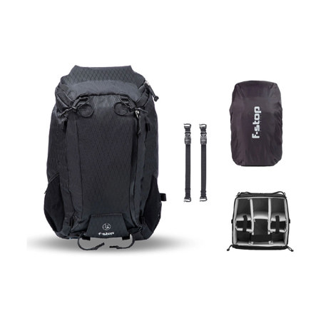 F-stop Ajna 37L DuraDiamond Travel and Adventure Camera Backpack Essentials Bundle, Anthracite Black