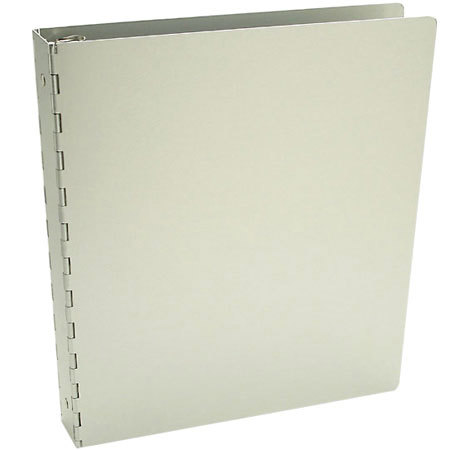 Pina Zangaro Machina, 3 Ring Binder, 11.75" x 10" x 1.5, Holds 8.5" x 11" Pages, Satin Aluminum Finish.