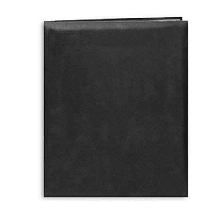 Itoya Art Profolio Multi-Ring Refillable Binder with Mounting Board, For 8.5 x 11" Vertical, Color Black.