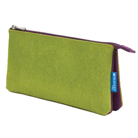 Itoya ProFolio Midtown Pouch, 5x9", Green/Purple