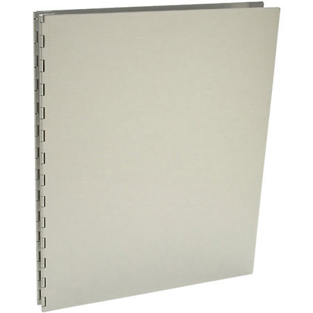 Pina Zangaro Machina 14" x 11" Screwpost Portfolio Cover, Satin Aluminum Finish.