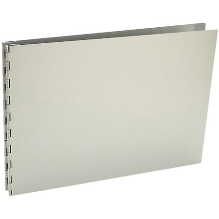 Pina Zangaro Machina 8.5" x 11" Screwpost Cover, Satin Aluminum Finish, Landscape Format.