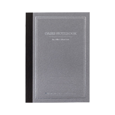 Itoya Profolio Oasis Small Notebook, A6: 4.1x5.8", Gray