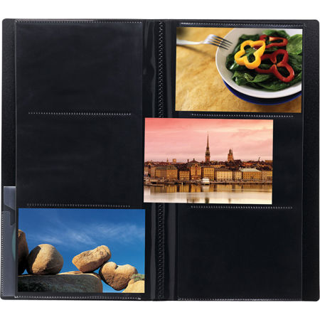 Itoya Slim Portfolio Photo Album, holds 360 4x6" Pictures, 3-up