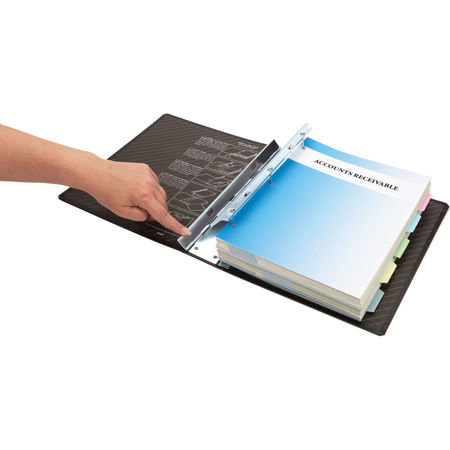 Itoya P-40 Springpost Binder with 4" Paper Capacity, Black