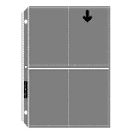 Archivalware Polypropylene Photo Album Pages, Holds 8 Prints 4x5", 100 Pack