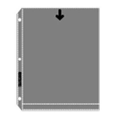 Archivalware Polypropylene Photo Album Pages, Holds 2 Prints 8x10", 100 Pack