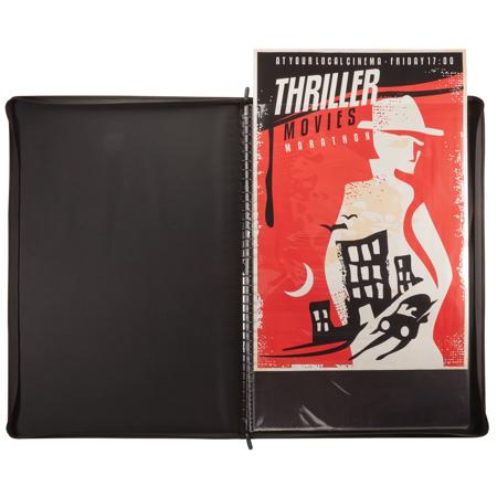 lobby card binder Poster Poly Sheet Refill Pages Neutral Paper Trading Card Binder | Protective