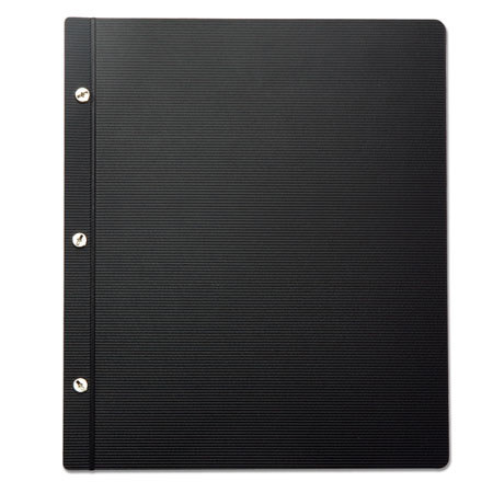 Prat Paris Start Post Bound Book, 11x14" Landscape , Black