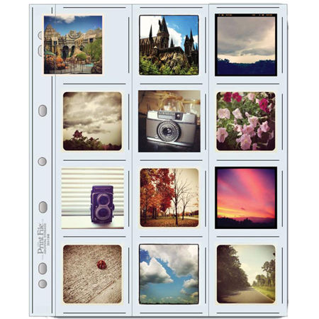 Print File Archival Storage Page for 2.5x2.5" Prints, 10 Pack