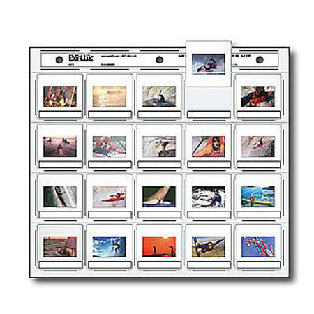 Print File 35mm Slide Pages Holds Twenty 2x2" Mounted Transparencies, Side Loading, Pack of 25