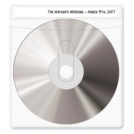 Print File CD or DVD Sleeves, Holds One CD or DVD on Both Sides, 10 Pack, White