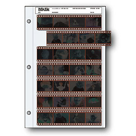 Print File 35mm Size Negative Pages Holds Seven Strips of Four Frames, Pack of 25
