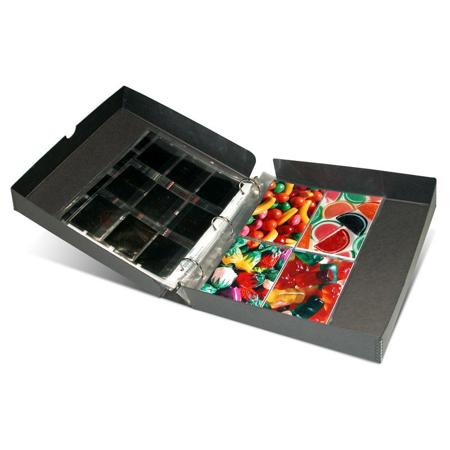Print File 11.75x13x2.5" Metal-Edge 3-Ring Binder Box, Black